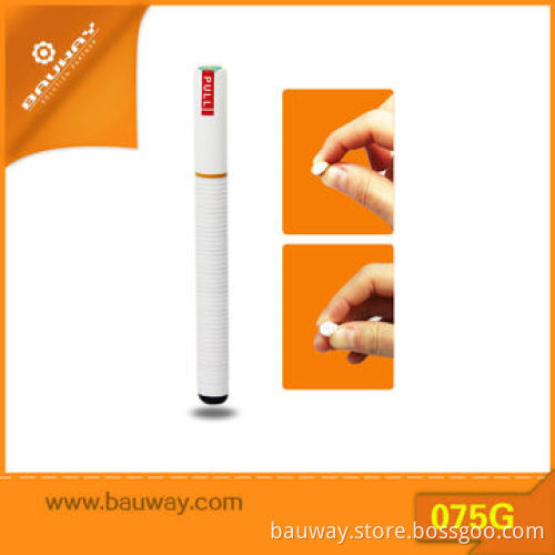 China Wholesale Bauway 075G Disposable Mini Shisha Pen with Soft Trip Tip